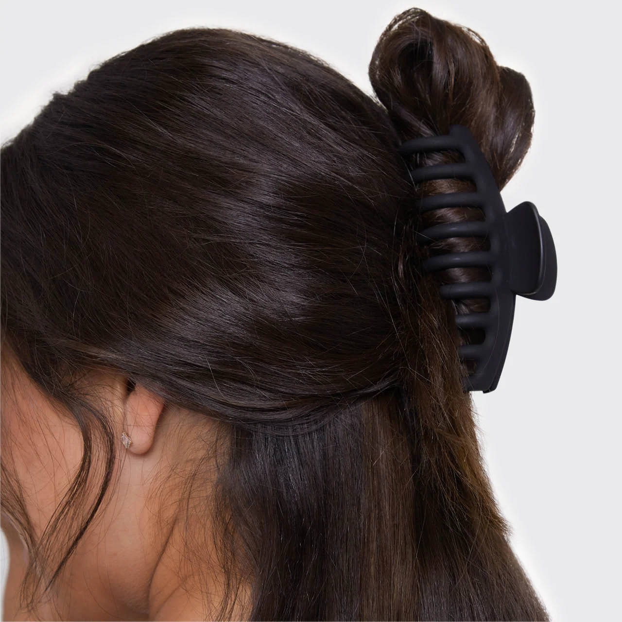 Black & Tort Matte Claw Clips 2pc Set - Oversized - Image 3