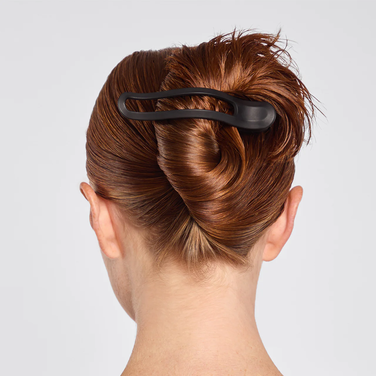 Black & Tort Curved Flat Lay Claw Clips 2pc Set - Image 4