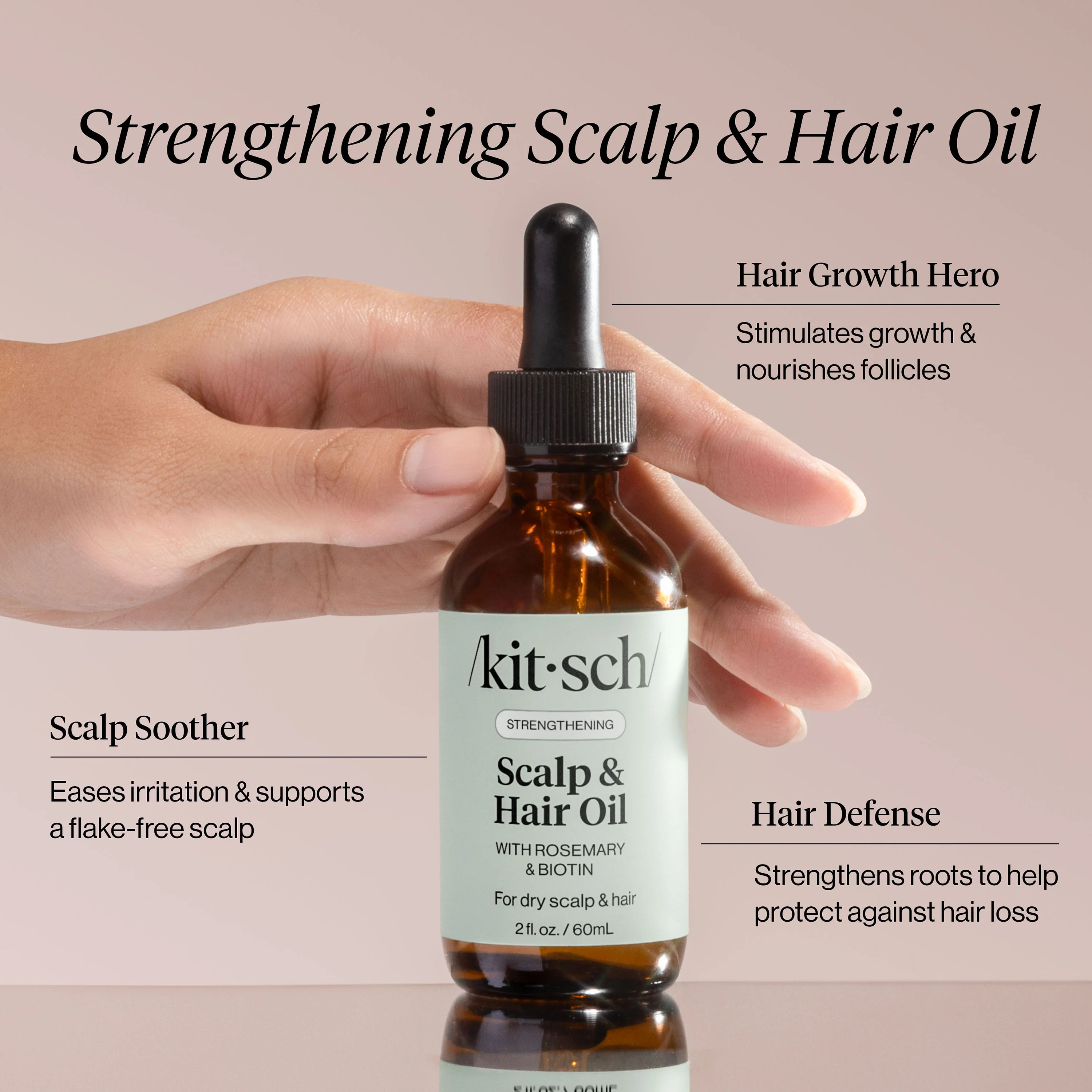 Strengthening Rosemary & Biotin Scalp & Hair Oil - 2fl oz./60mL - Image 3