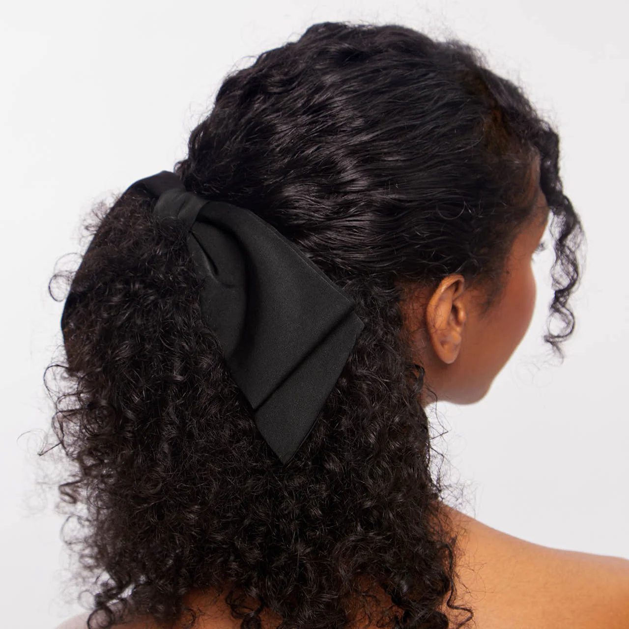 Black Bow Hair Clip - Image 5