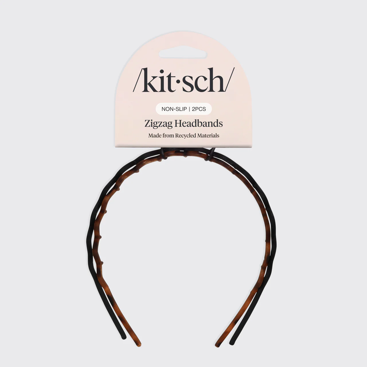 Zig Zag Headband 2pc- Black & Tort - Image 6